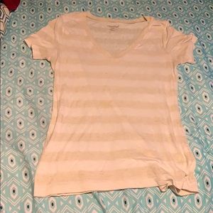 Cream colored v neck